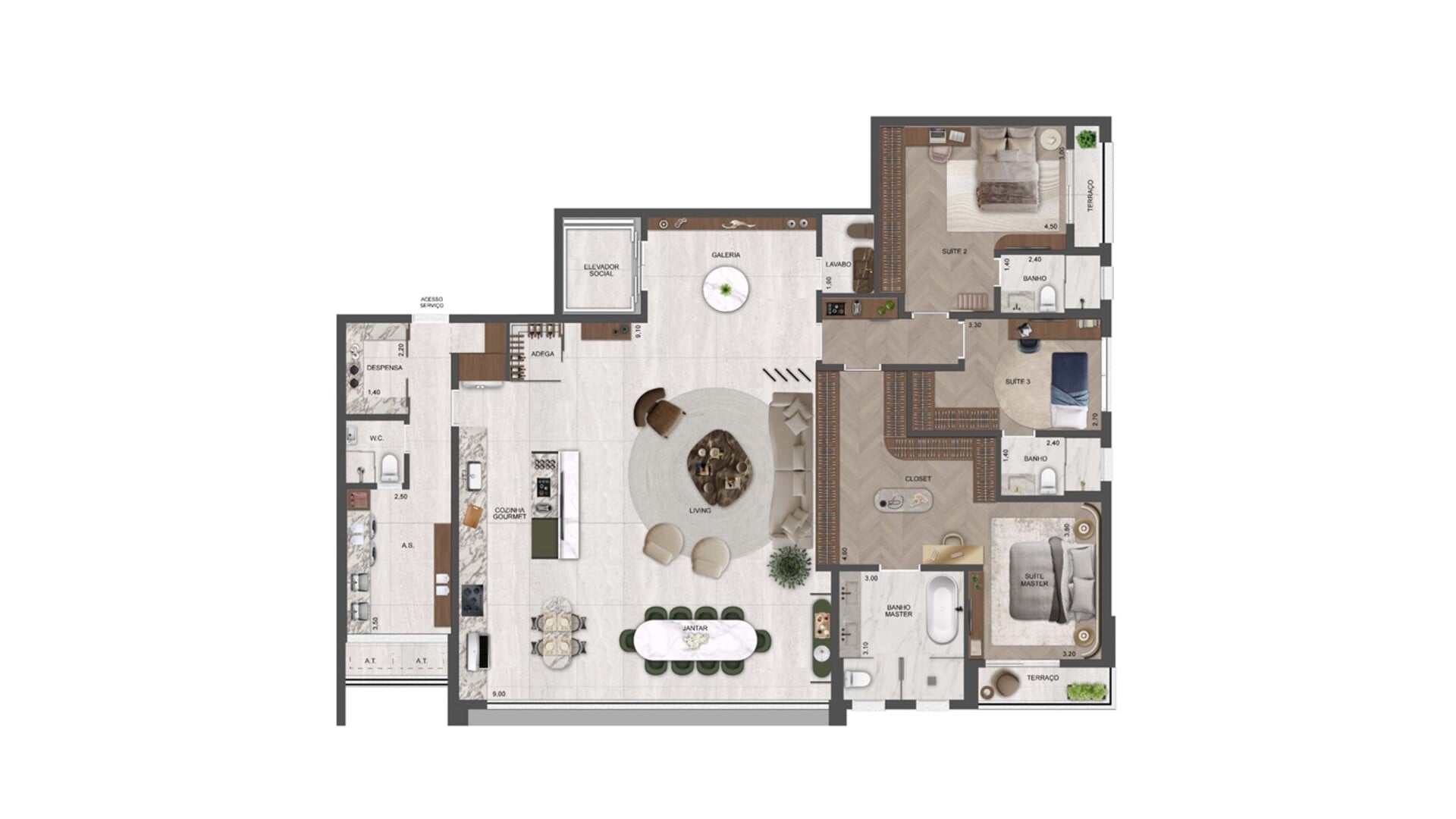 Planta Harmonie 215m2